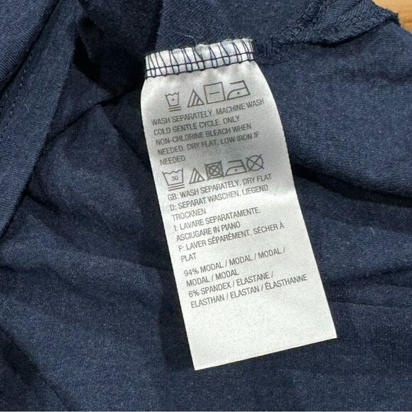 H by Halston Blue Long Sleeve Tunic Top Women’s Medium - Picture 2 of 3